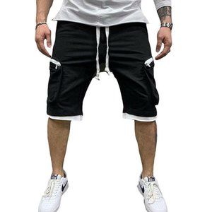 Men's Casual Sport Workout Fitness Zipper Pocket  Shorts Pants & Joggers